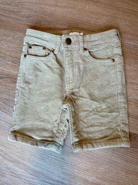 Jamie Kay Light Beige Corduroy Shorts